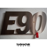 Bodenschatz E90 Edelstahl Wandschild